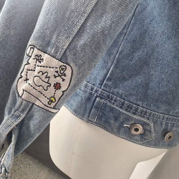Disney NEVERLAND Collector's Denim Jean Jacket Sz S - Picture 7 of 15